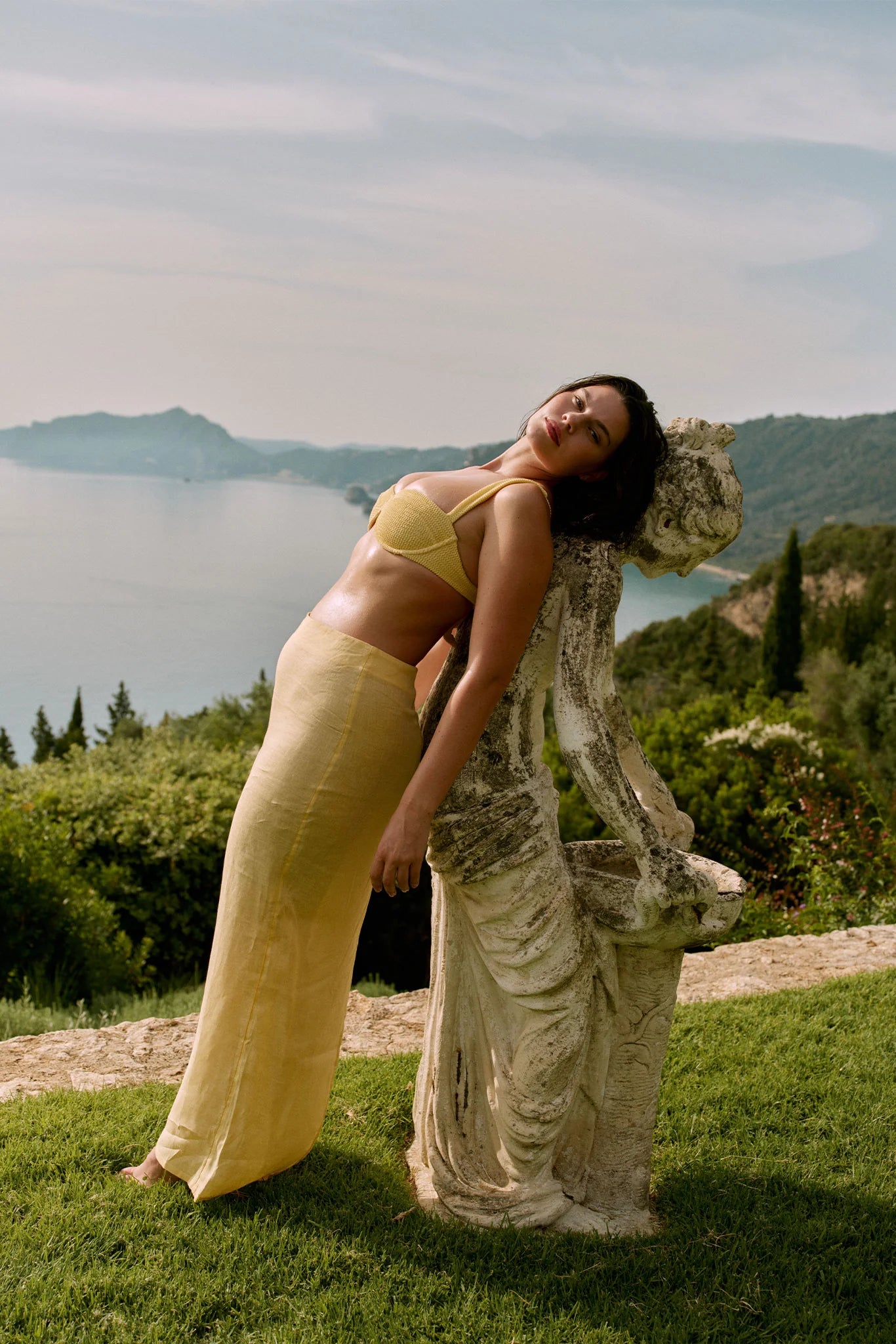 Fontelina Linen Skirt - Honey