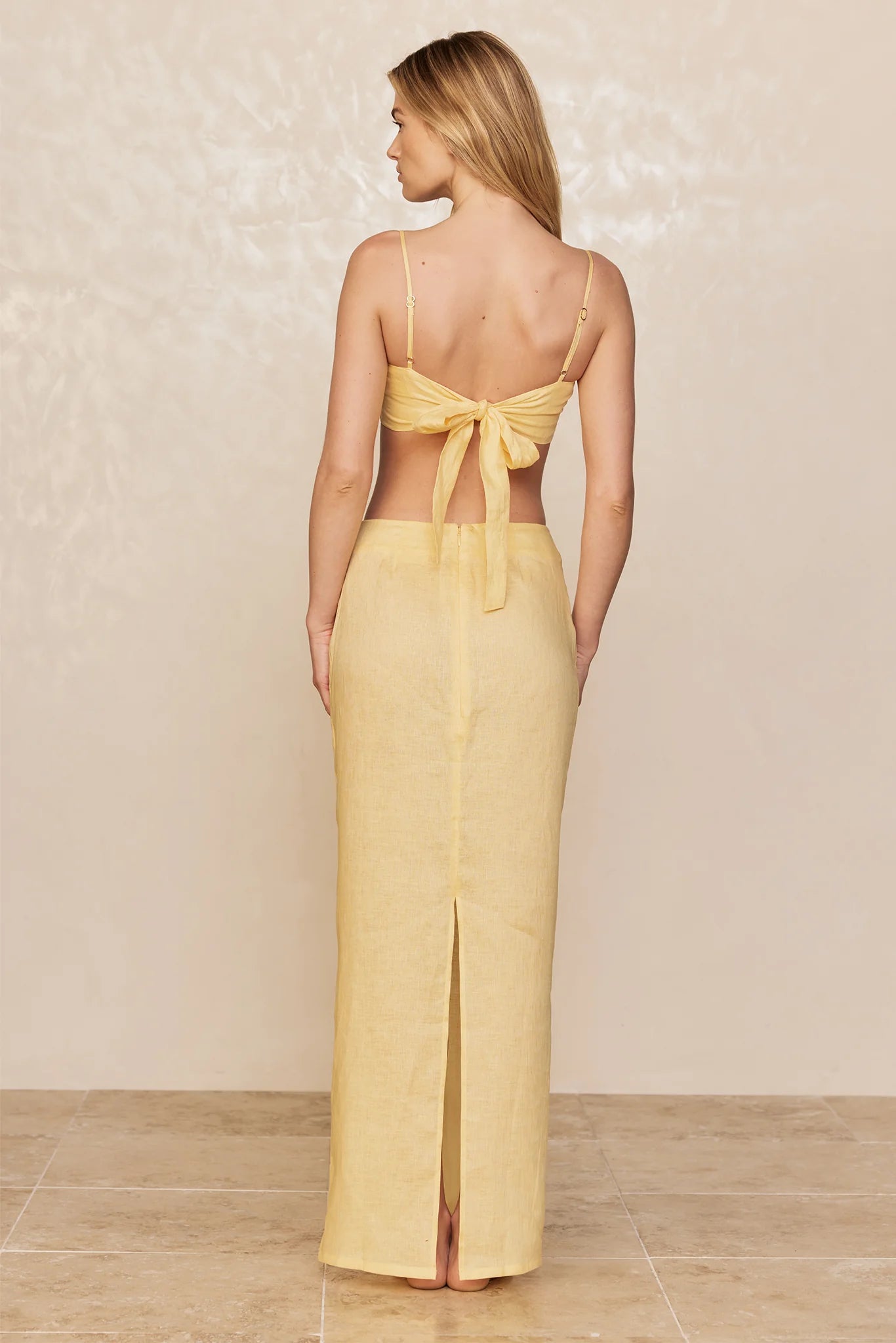 Fontelina Linen Skirt - Honey